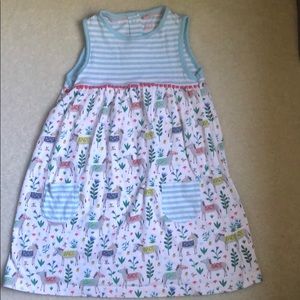 Baby Boden 2/3Y Cotton Tank Donkey Dress